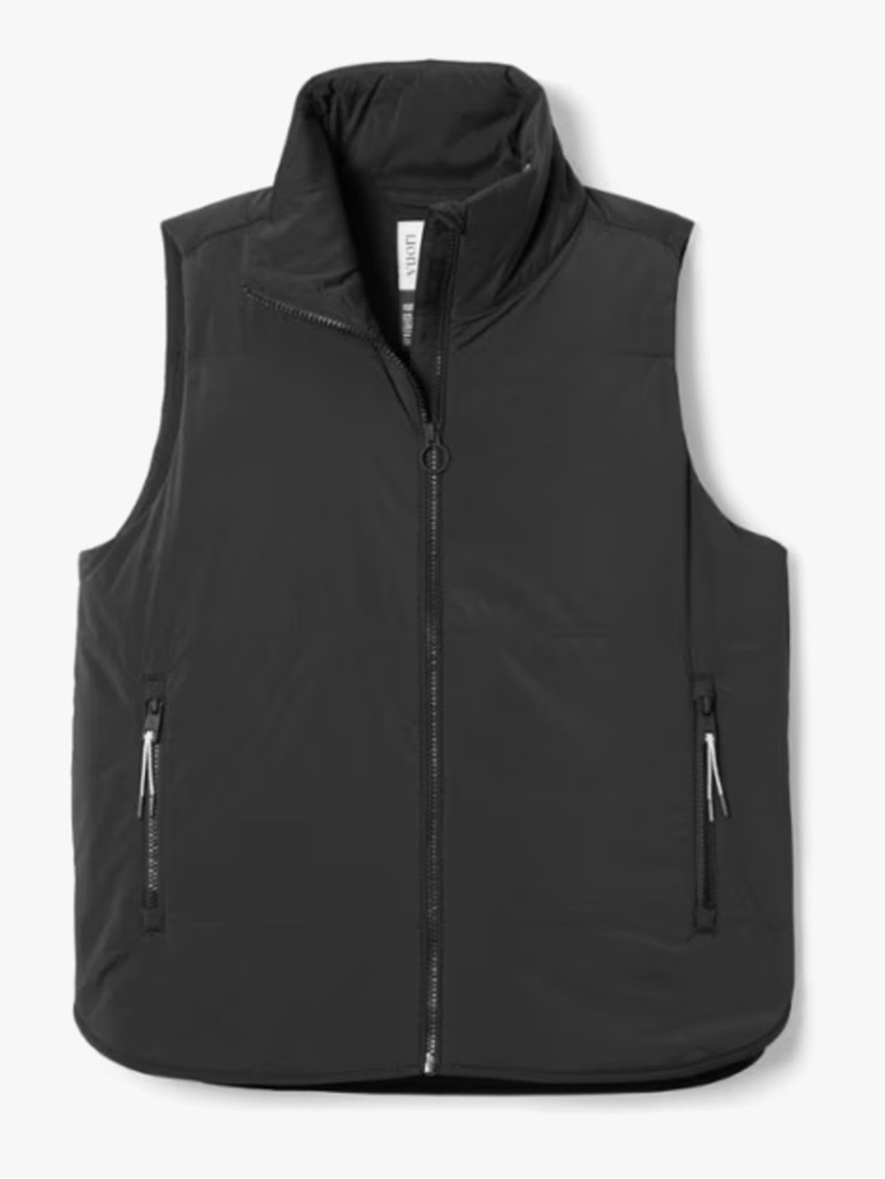 Vuori Women's Black Quilted Zip Vest